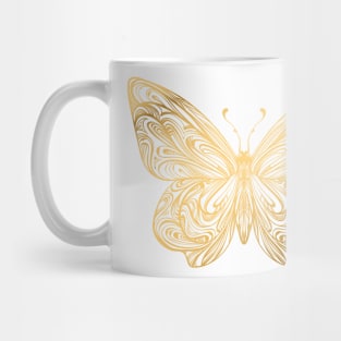 Gold Butterfly Mug